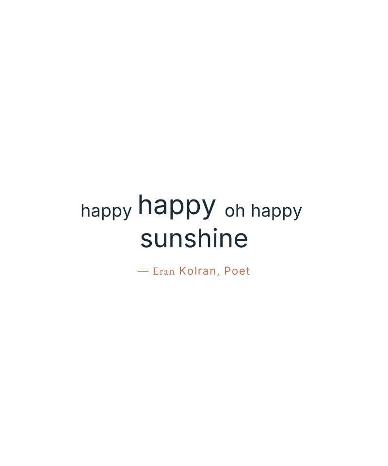 happy sunshine