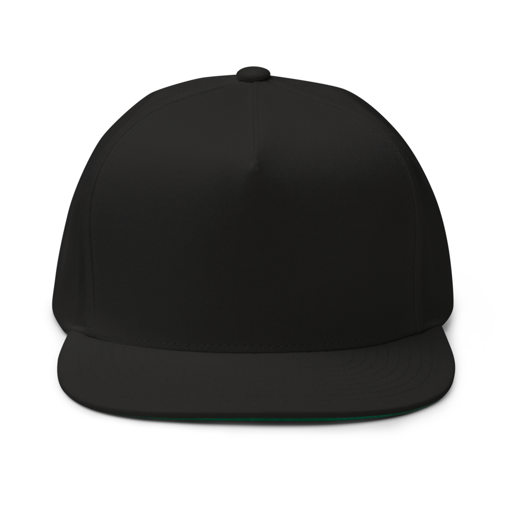 Untitled — Flat Bill Cap | Yupoong 6007 · Black